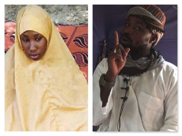 Leah Sharibu and Abubakar Shekau, Boko Haram leader