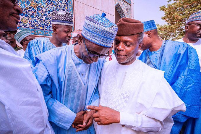 Osinbajo and Nuhu at the wedding