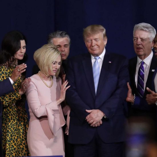 Prayer time: Trump at the Miami Church on Friday