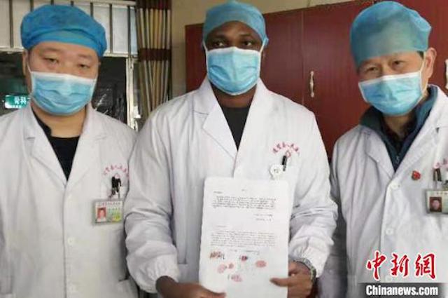 An African student from Benin Republic with Chinese hosts, chooses to fight through the epidemic