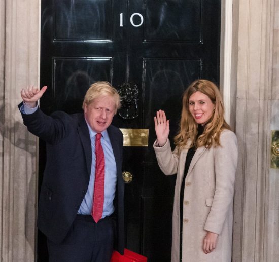 Boris Johnson and Carrie Symonds, engaged to be married and expecting a baby