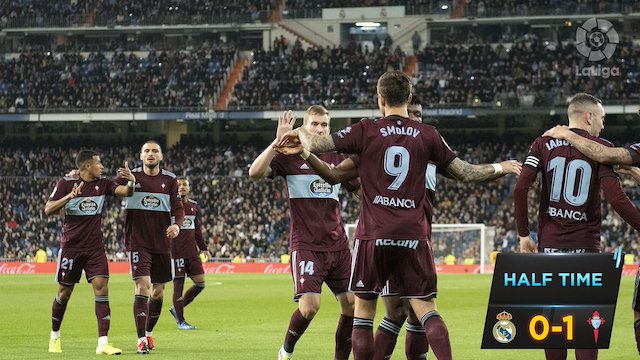 Celta Vigo players share points with Real Madrid at Santiago Bernabeu