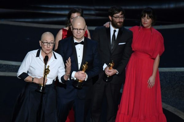Directors of American Factory receive the Oscar for best documentary