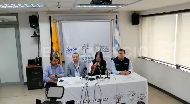 Ecuador Health Minister Catalina Andramuño, reports first case of coronavirus
