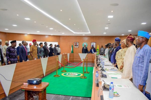 Governor Dapo Abiodun and his new cabinet