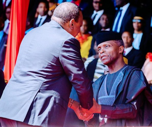 President Uhuru Kenyatta and VP Yemi Osinbajo