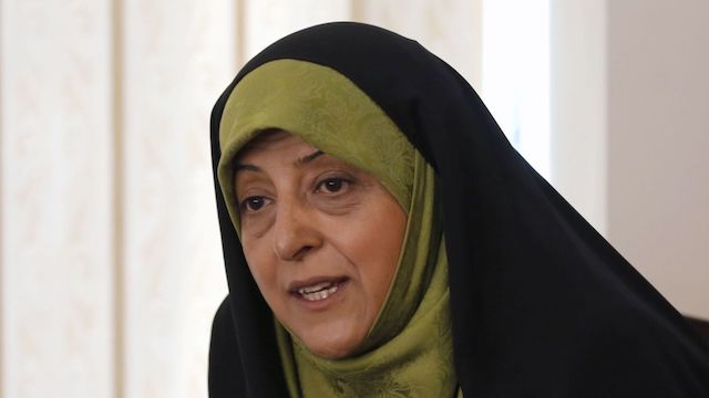 Iranian Vice President Masoumeh Ebtekar: tests positive for coronavirus