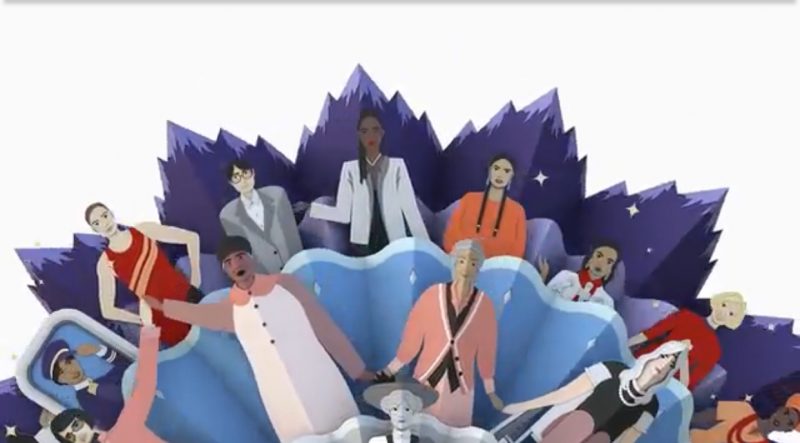 Image grab from the animated video
