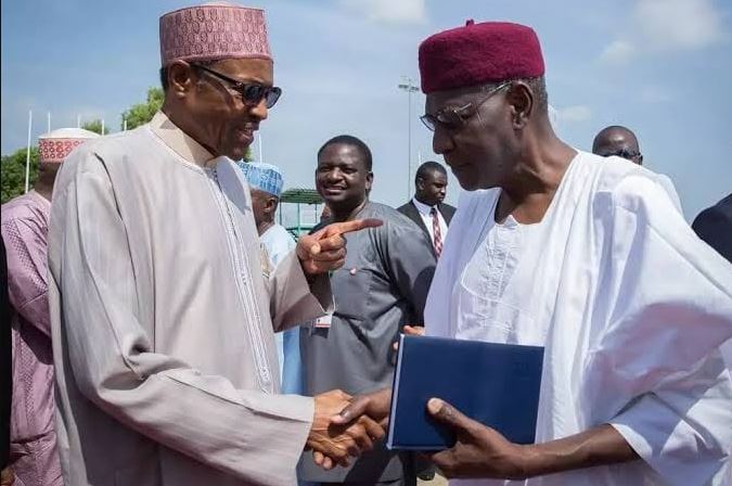 President Buhari and Abba Kyari