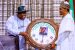 President Buhari receiving a presentation from JOHESU National Chairman Com. Biobelemoye Josiah during a Courtesy Visit by Joint Health Sector Union (JOHESU) in State House on 10th Mar 2020.