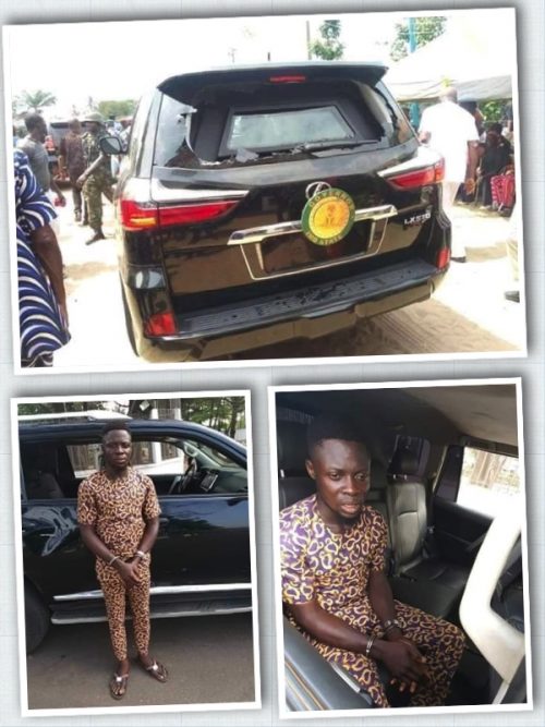Mr. Uzochukwu Chukuwukere and the vehicle he damaged