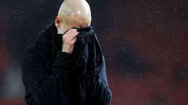 Pep Guardiola: disappointed
