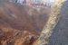 The crater left by the blast in Akure believed to be a meteorite