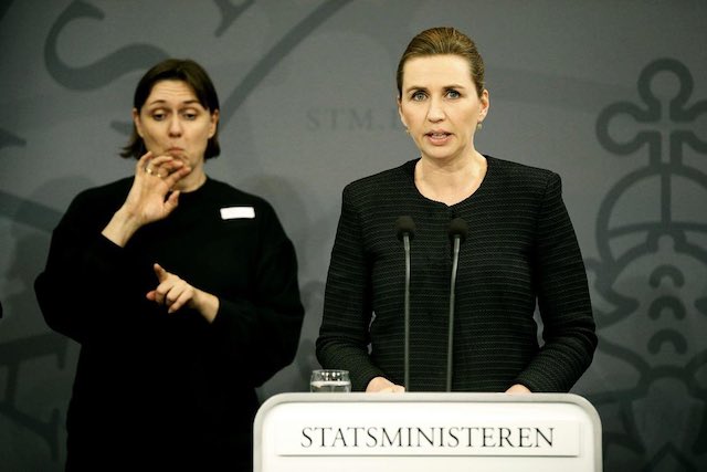 prime Minister Mette Frederiksen announces the raft of measures
