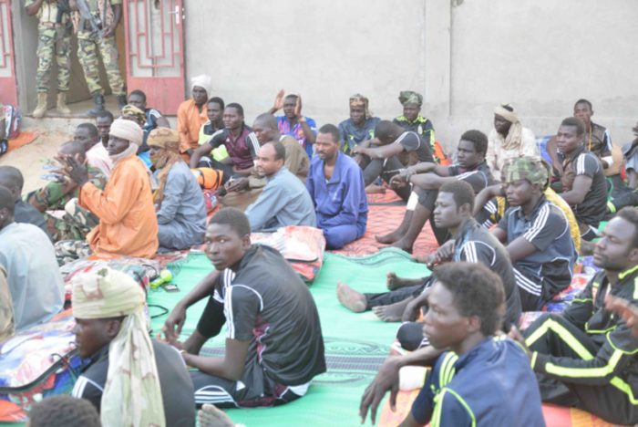 Boko Haram fighters captured by Chadian troops