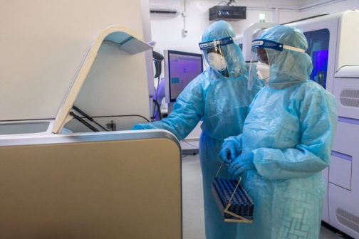 Medical officials, NCDC operatives testing for coronavirus in Nigeria, Africa's 7th most stricken country