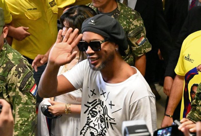Ronaldinho leaving the court today. Photo Credit: Forbes
