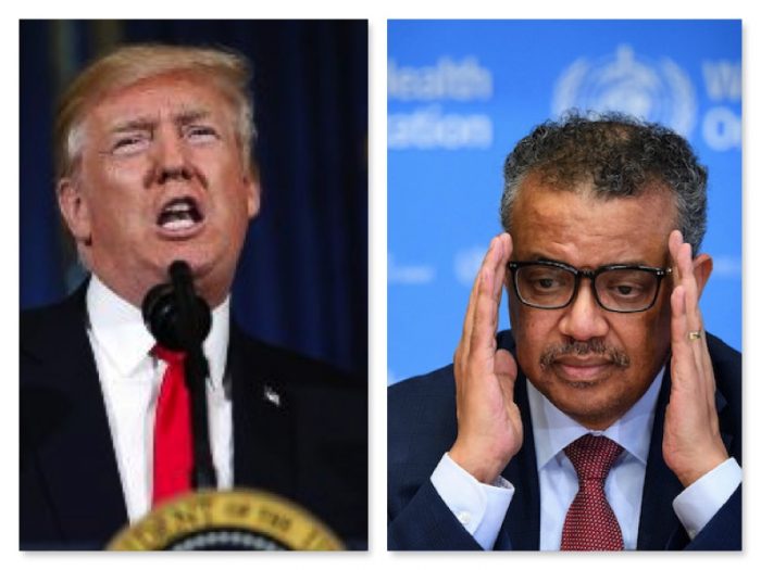 Trump and Tedros of WHO