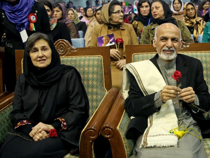 afghan leader and wife