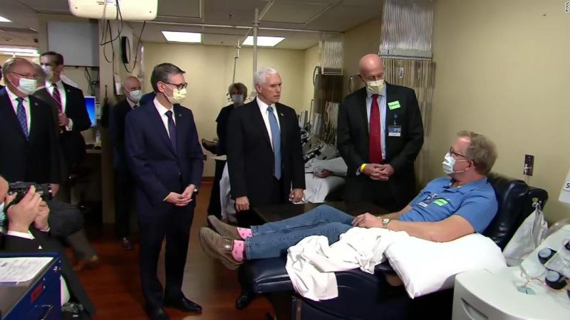 Vice President Mike Pence at the Mayo Clinic in Minnesota