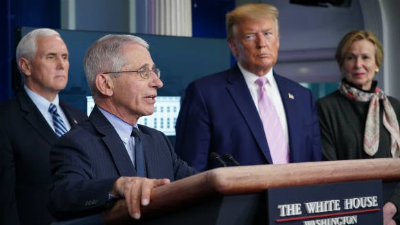 DR.Fauci, VP Pence and President Trump