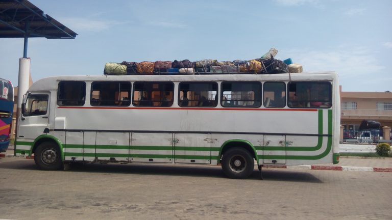 the bus that conveyed the 67 returnees from Abidjan to Nigeria