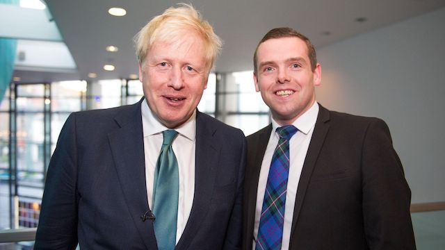 Douglas Ross with Boris Johnson