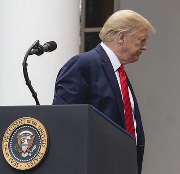 Trump abandoning the press conference