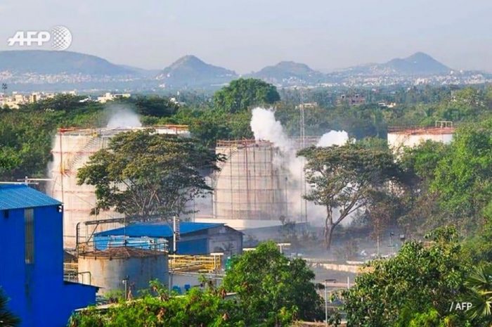 the gas leak from the LG Polymer plant