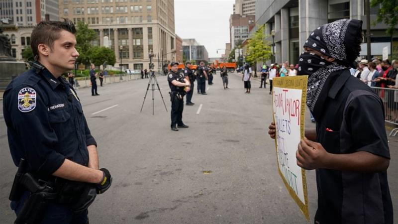 A Black Live Matter protester