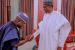 File Photo: Yahaya Bello of Kogi State with President Buhari