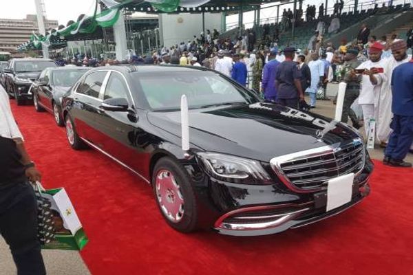 Buhari’s stretch Mercedes