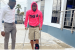 Davido using crutches