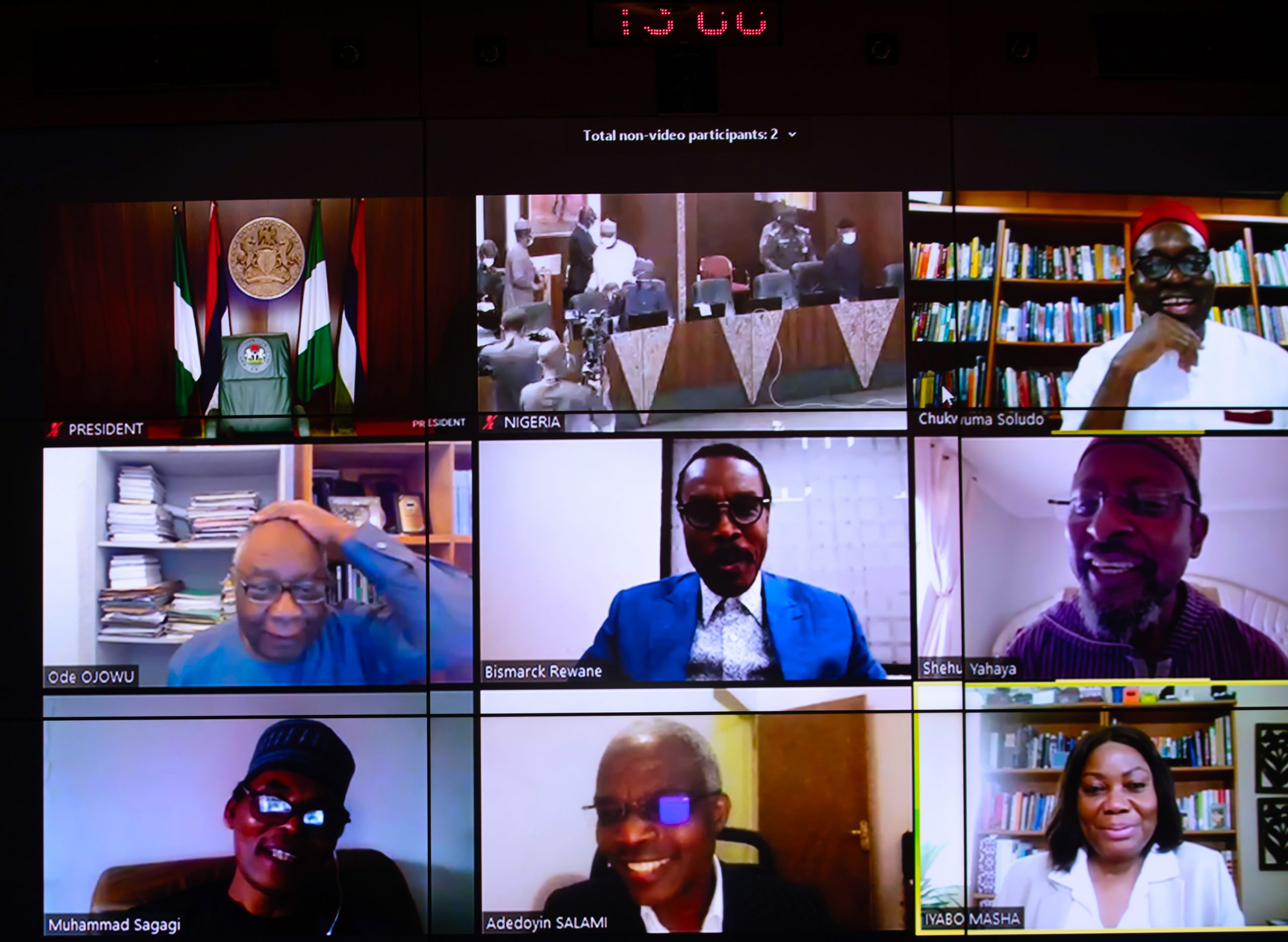 PRESIDENT BUHARI IN A VIRTUAL MEETING WITH ECONOMIC ADVISORY COUNCIL 0A
