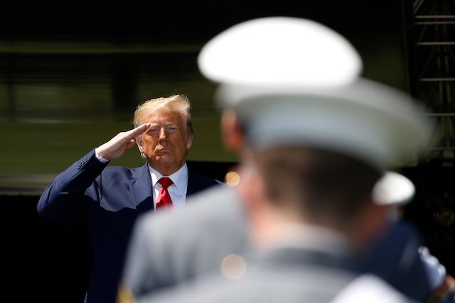 Trump at West Point New York: his unsteady ramp walk raises doubts about his health