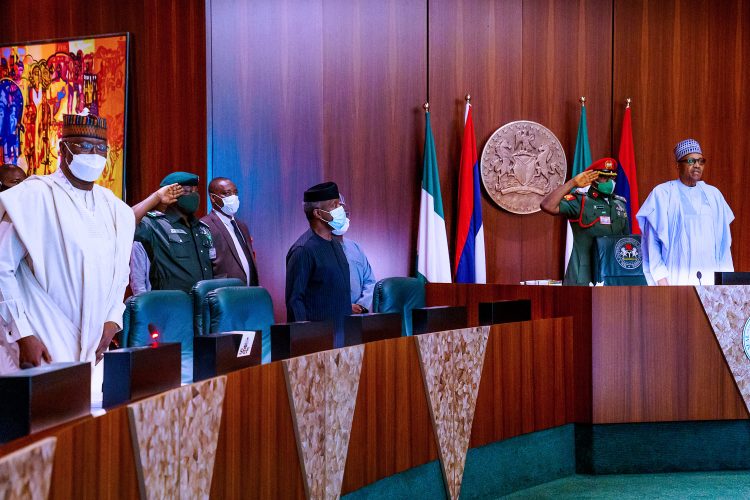 Buhari presides over Virtual FEC meeting in Abuja on Wednesday