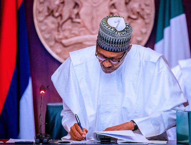 Buhari signs the N10.81 trillion budget into law