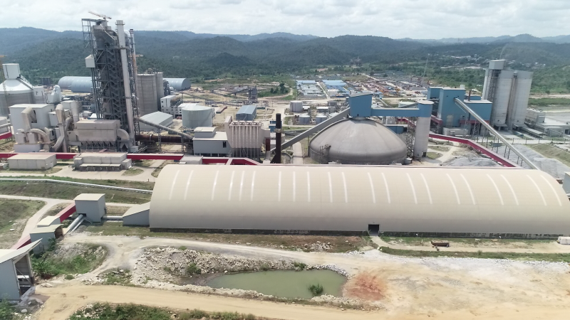 A BUA Cement plant in Nigeria