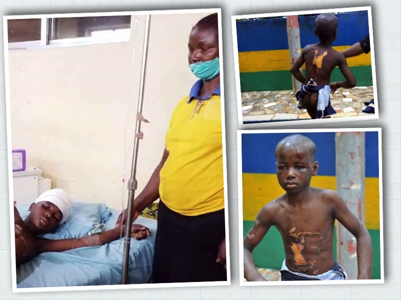 Chinonye Nnadi in hospital and before