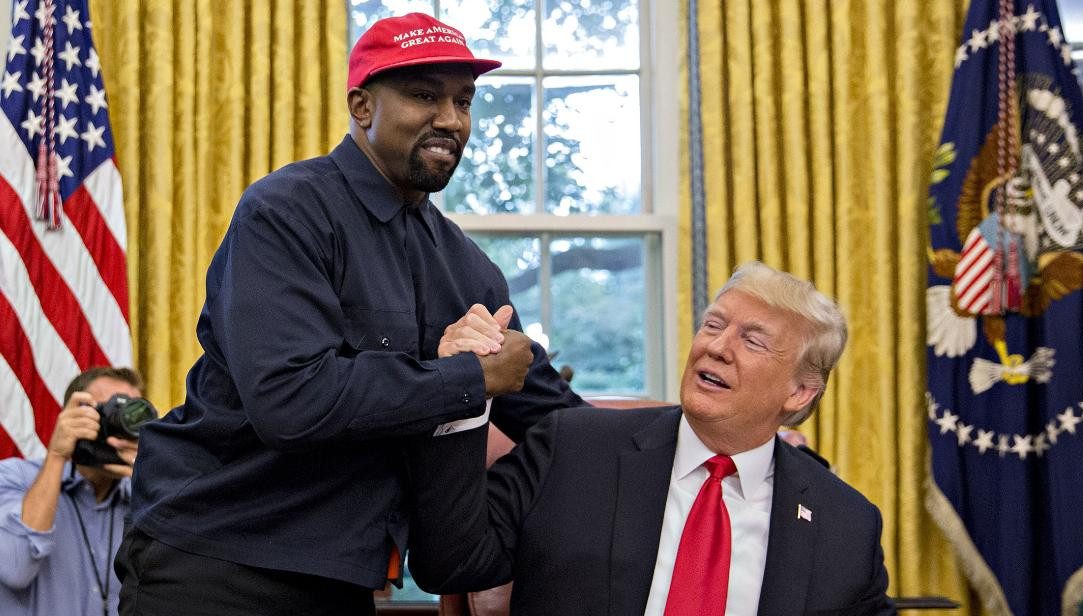 Donald Trump and Kanye west