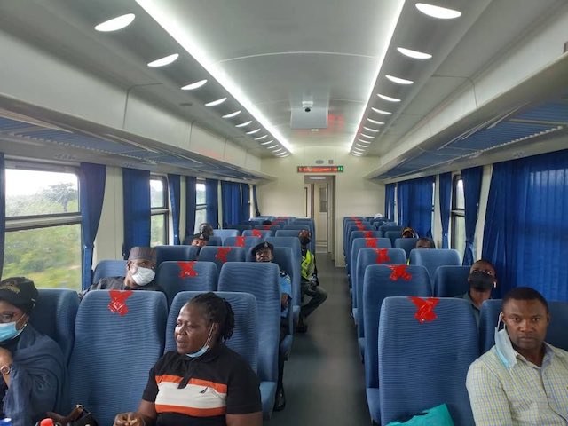 Inside the Kaduna Abuja train
