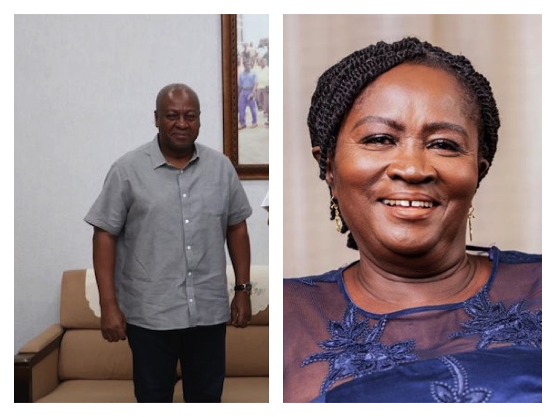 John Dramani Mahama and Naana Jane Opoku-Agyemang