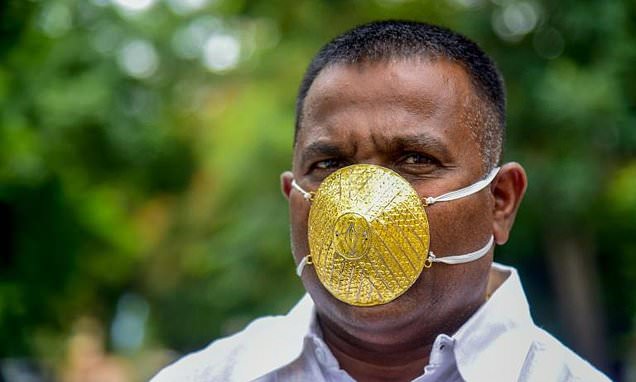 Most expensive face mask ever, made of gold