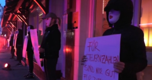 Protest in Hamburg by sex workers