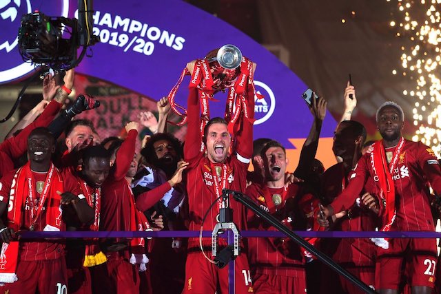 The champions Liverpool