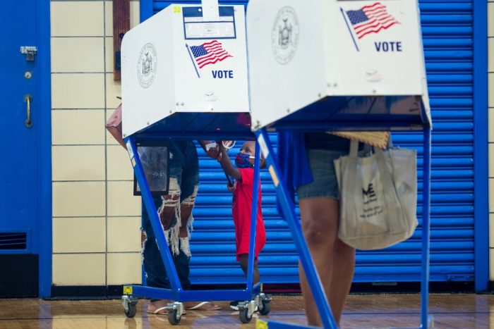 Voting in Brooklyn New York : U.S. November 3 election less than 100 days away