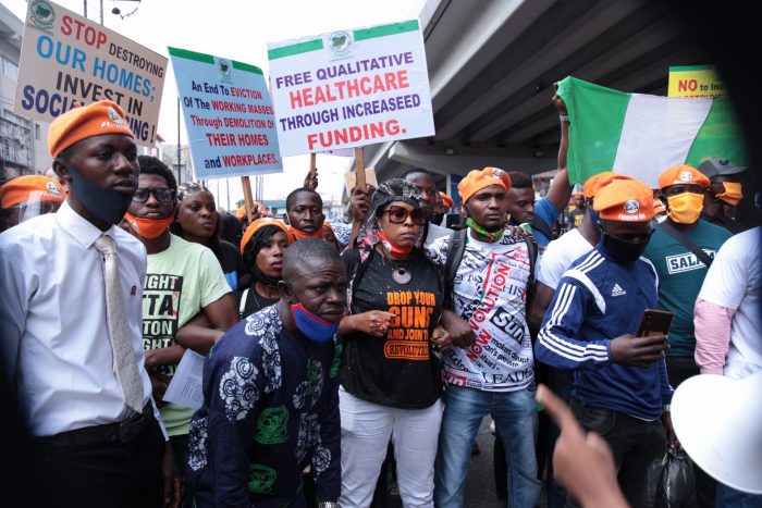 Revolution Now protesters in Lagos