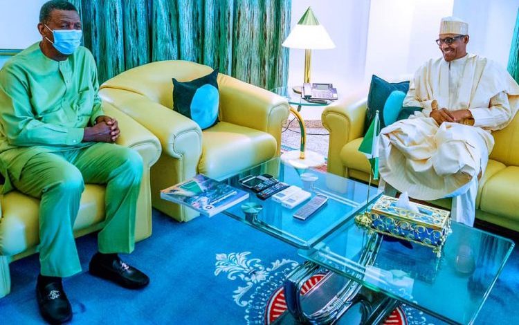 Adeboye visits Buhari in Aso Rock