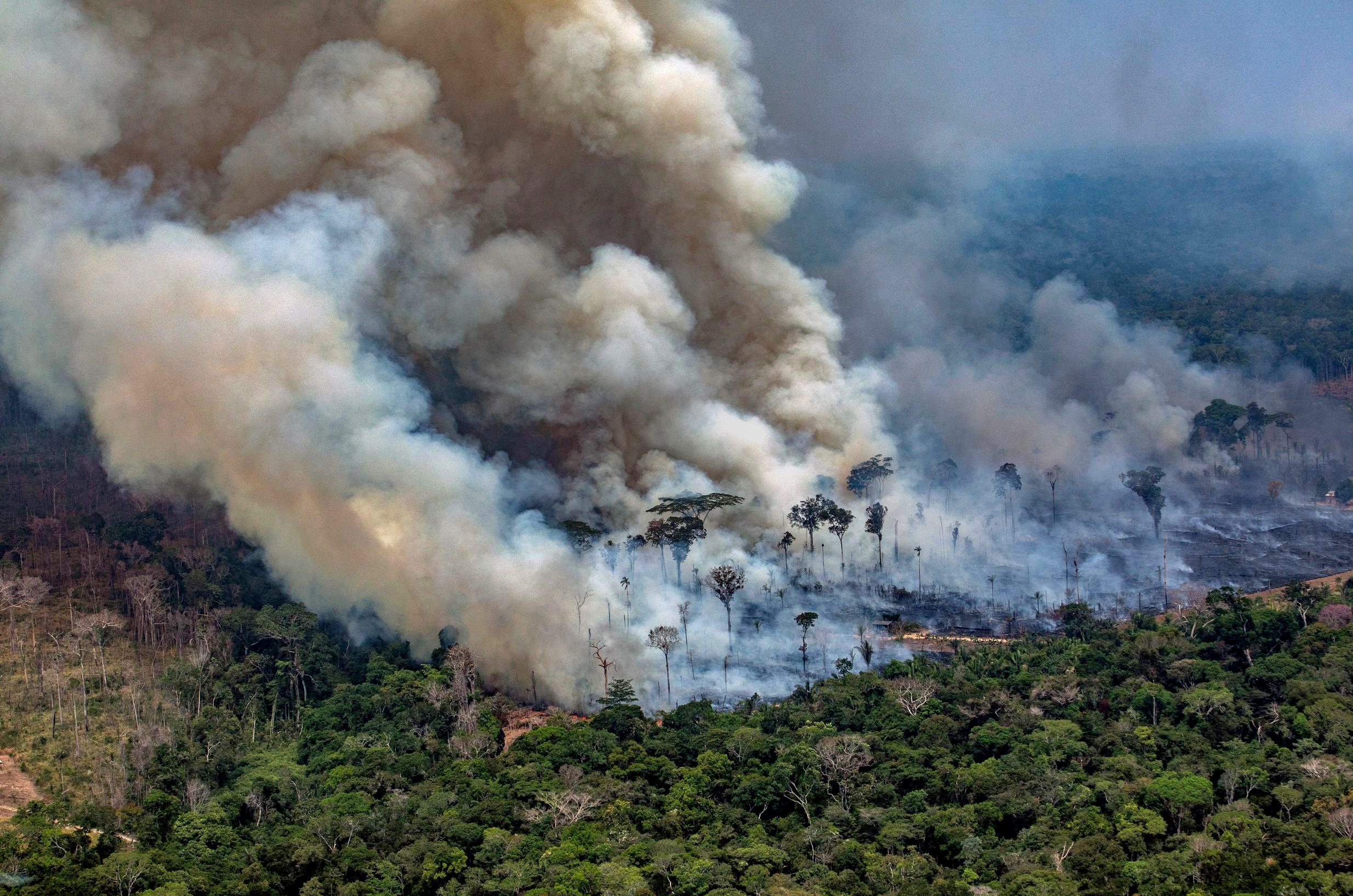 Image: TOPSHOT-BRAZIL-FIRE-DEFORESTATION-AMAZON