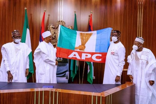 Buhari-Ize-Iyamu-APC-officials-Meet-in-Aso-Rock